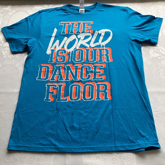 Zumba Wear Fitness Logo Graphics One Size Fits Most Blue T-Shirt Short Sleeves - Picture 15 of 15